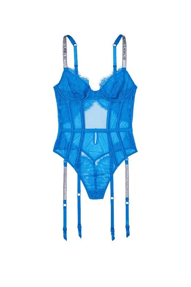 БОДІ ЗІ СТРАЗАМИ BLUE Victoria`s Secret