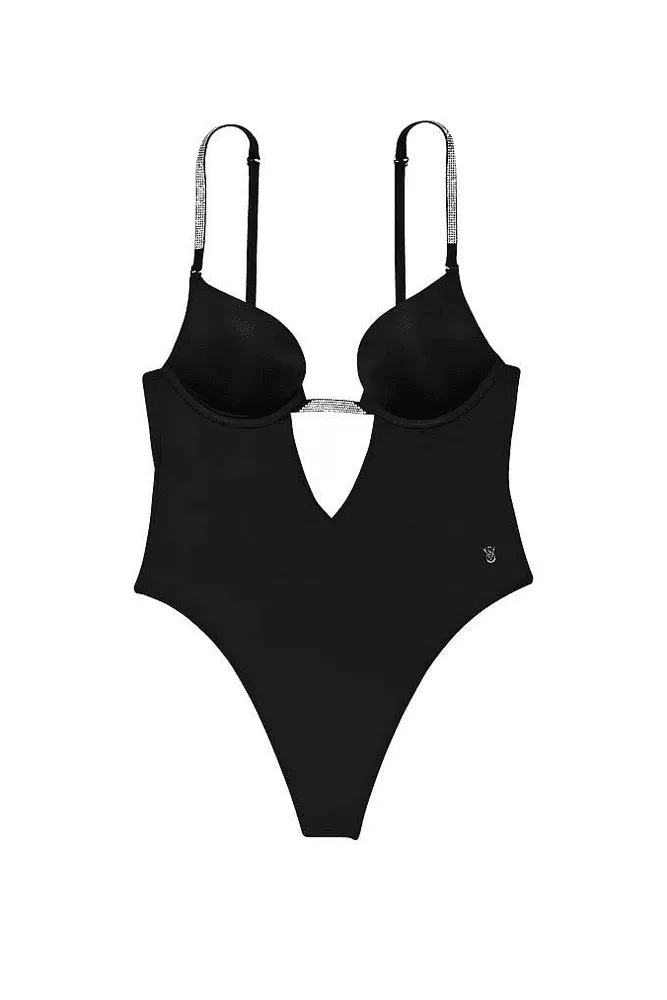 БОДІ ЗІ СТРАЗАМИ ПУШ-АП BLACK BACK Victoria`s Secret