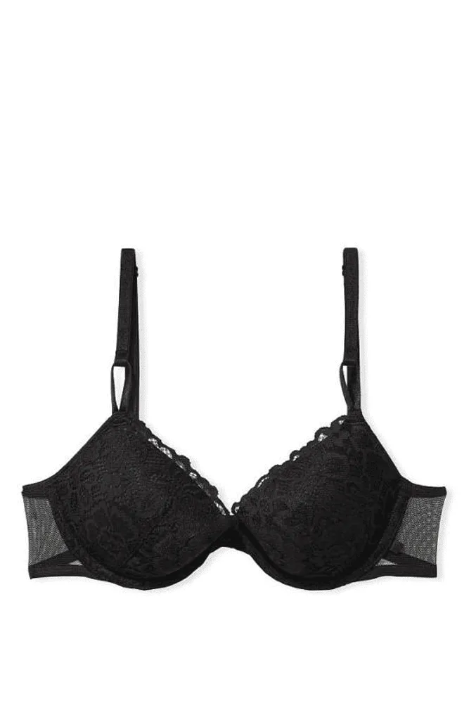 БЮСТГАЛЬТЕР БЕЗ ПУШ-АП BLACK LACE Victoria`s Secret