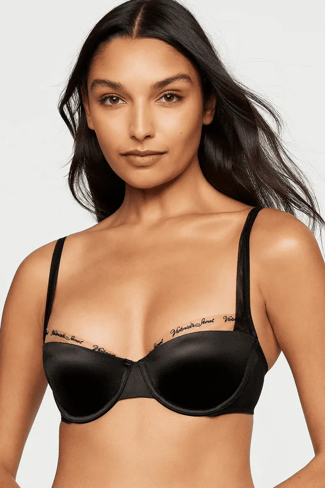 БЮСТГАЛЬТЕР БЕЗ ПУШ-АП BLACK MESH Victoria`s Secret