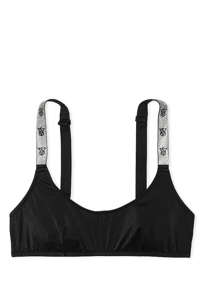 БЮСТГАЛЬТЕР ЗІ СТРАЗАМИ БЕЗ ПУШ-АП BLACK VS UNL Victoria`s Secret