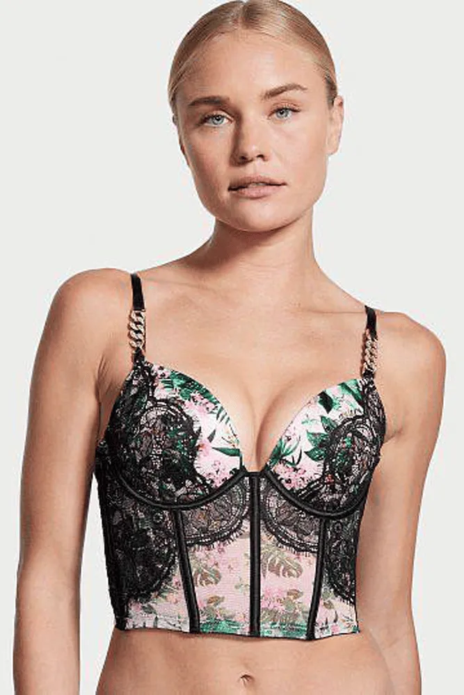 КОРСЕТ ЗІ СТРАЗАМИ ПУШ-АП PALM CHAIN Victoria`s Secret