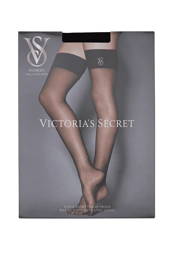 Панчохи ЗІ СТРАЗАМИ BLACK CLASSIC Victoria`s Secret