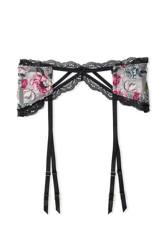 Пояс МЕРЕЖИВО BLACK FLORAL Victoria`s Secret