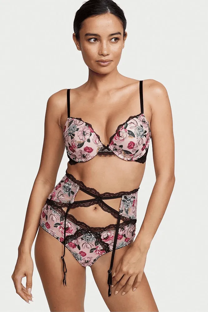 Пояс МЕРЕЖИВО BLACK FLORAL Victoria`s Secret