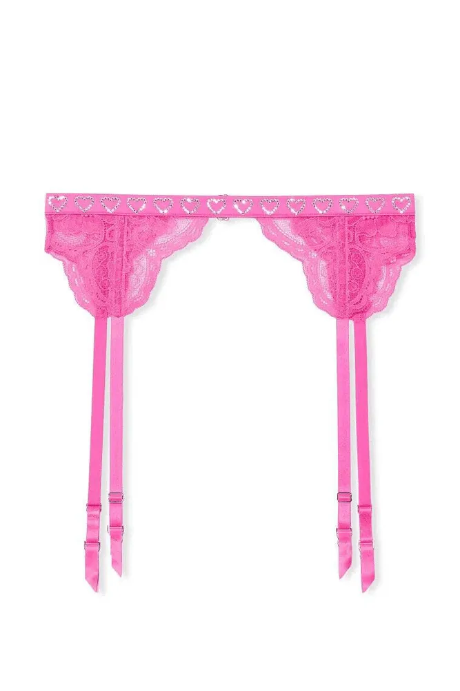 Пояс МЕРЕЖИВО ТА СТРАЗИ NEON PINK HEARTS Victoria`s Secret