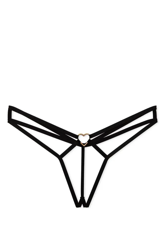 Трусики БАНДАЖНІ BLACK HEART Victoria`s Secret