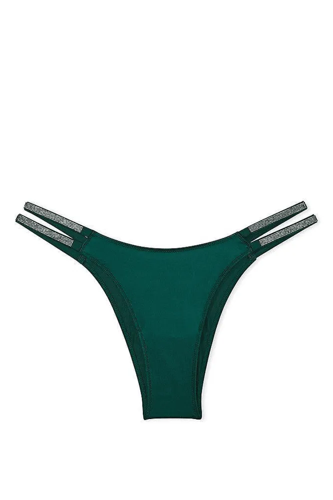 Трусики ЗІ СТРАЗАМИ БРАЗИЛІАНИ EMERALD CROSS Victoria`s Secret
