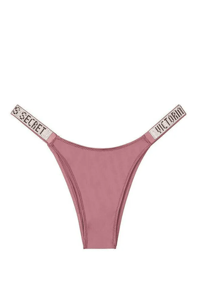 Трусики ЗІ СТРАЗАМИ БРАЗИЛІАНИ MAUVE Victoria`s Secret