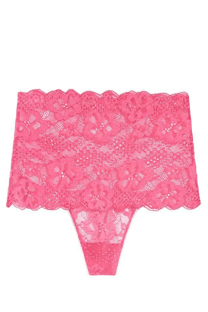 Трусики МЕРЕЖИВНІ ВИСОКА ПОСАДКА PINK Victoria`s Secret