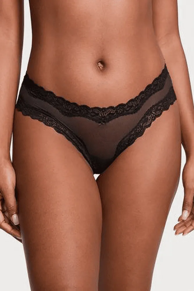 Трусики МЕРЕЖИВНІ ЛЮКС БРАЗИЛІАНИ BLACK TEASE Victoria`s Secret