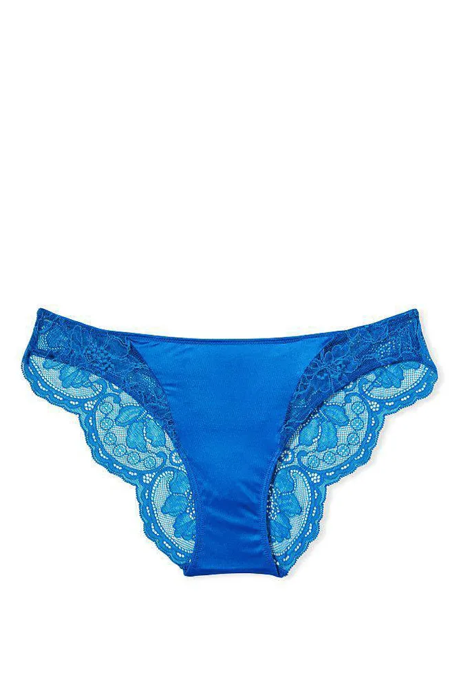 Трусики МЕРЕЖИВНІ ЛЮКС БРАЗИЛІАНИ BLUE Victoria`s Secret
