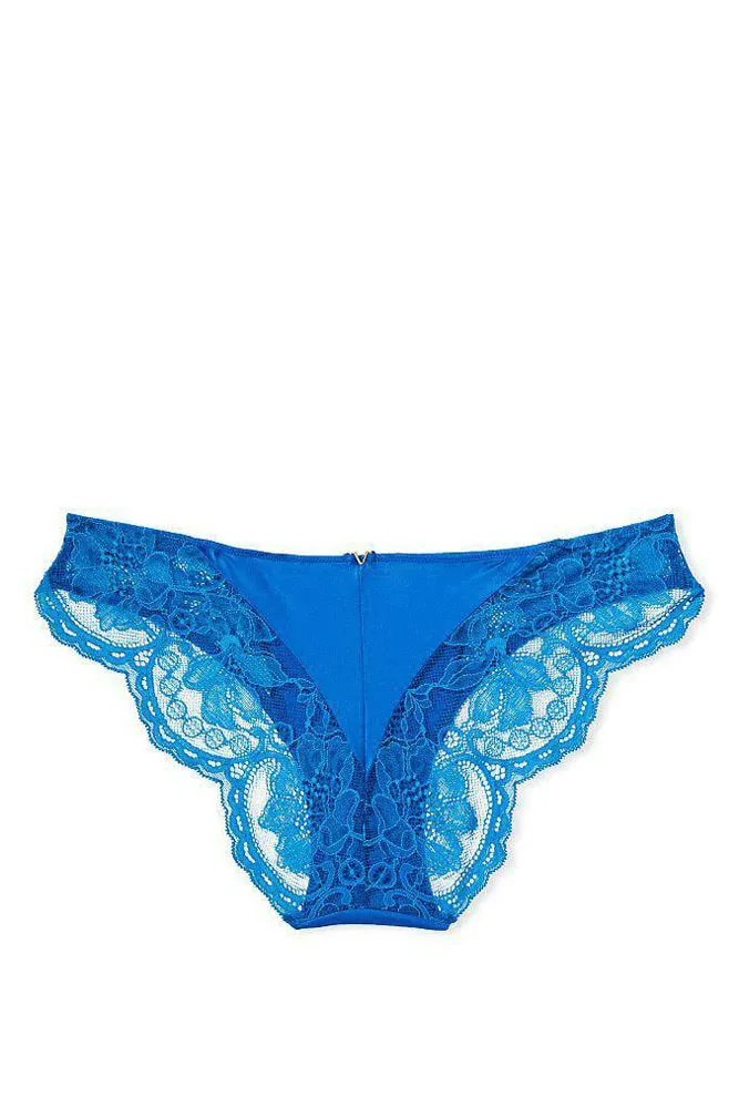 Трусики МЕРЕЖИВНІ ЛЮКС БРАЗИЛІАНИ BLUE Victoria`s Secret