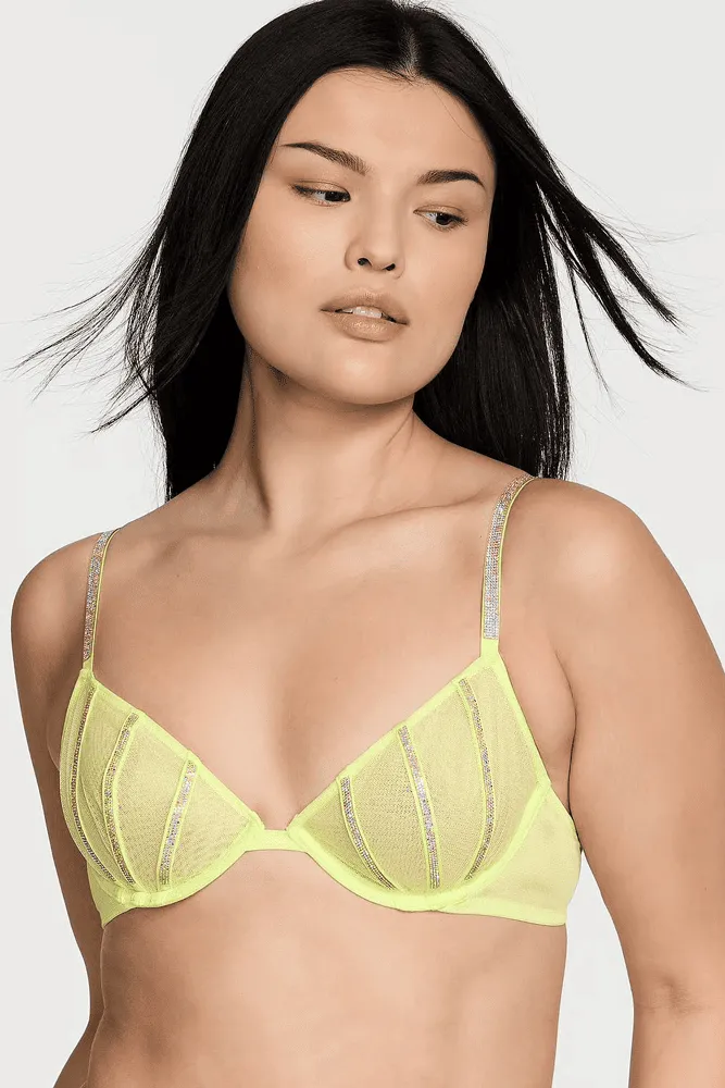 БЮСТГАЛЬТЕР ЗІ СТРАЗАМИ БЕЗ ПУШ-АП CITRON Victoria`s Secret