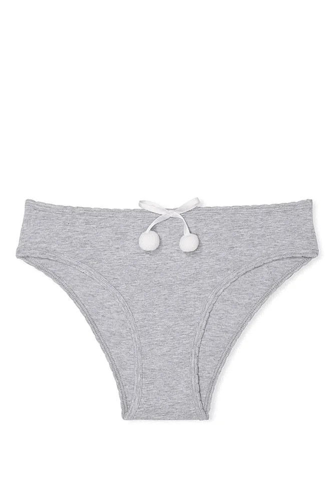 Трусики БАВОВНЯНІ БРАЗИЛІАНИ GREY POM Victoria`s Secret