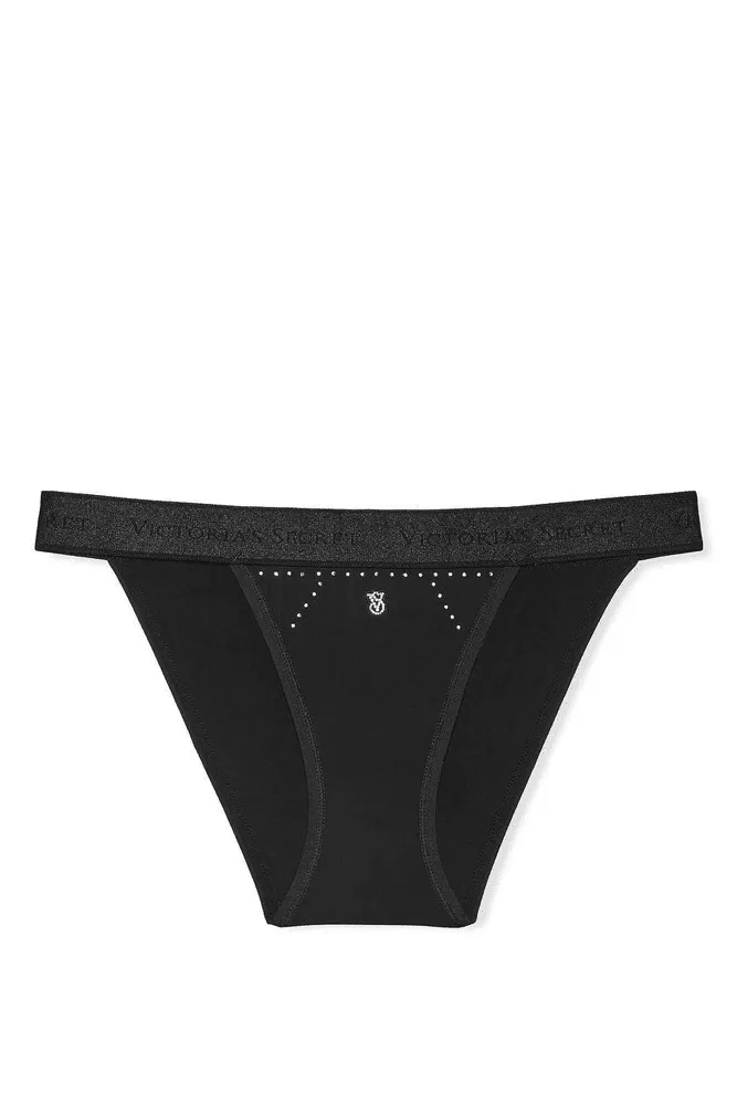 Трусики З РЕЗИНКОЮ БРАЗИЛІАНИ EMBL BLACK Victoria`s Secret
