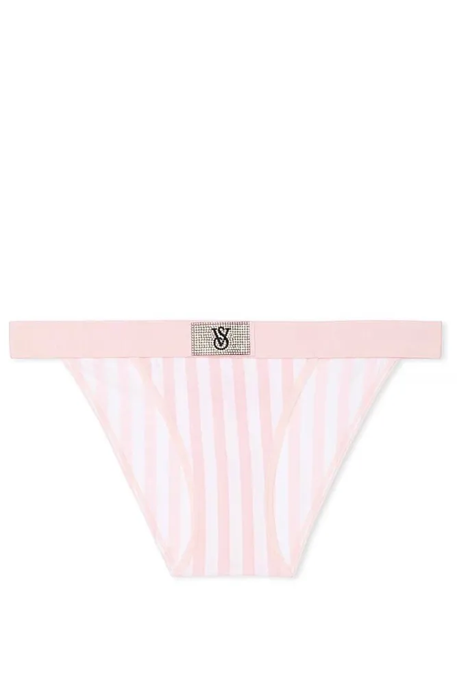 Трусики З РЕЗИНКОЮ БРАЗИЛІАНИ PINK STRIPE EMBL Victoria`s Secret