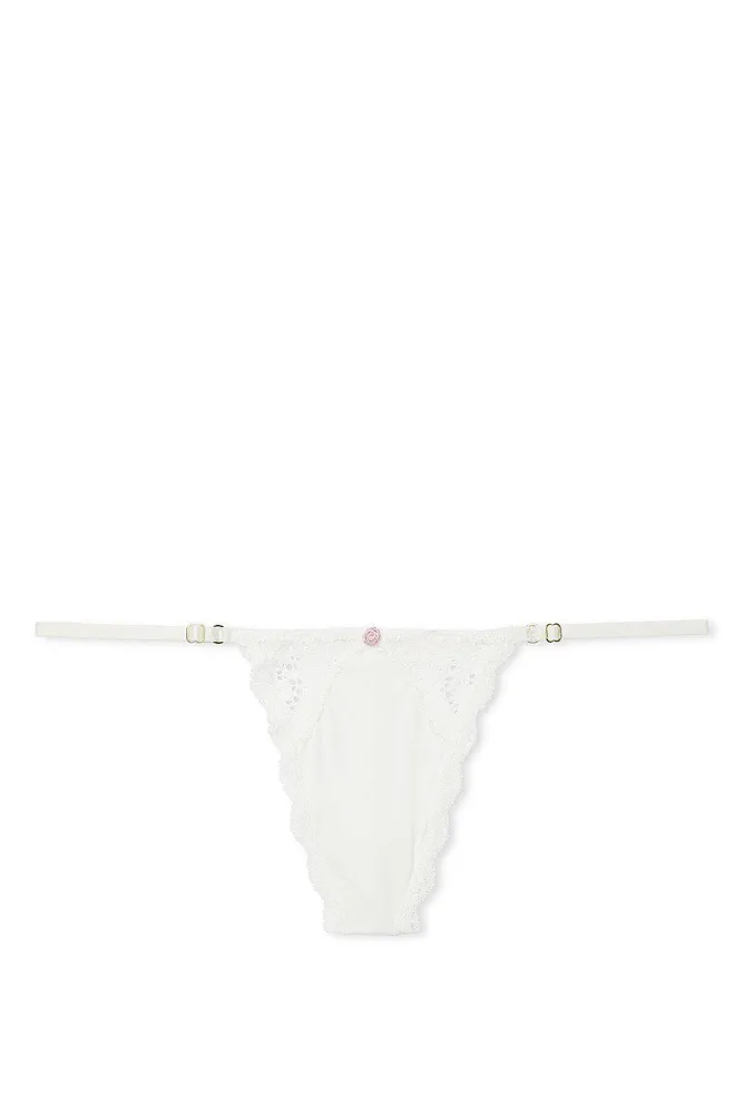 Трусики V-THONG ANGELS WHITE Victoria`s Secret