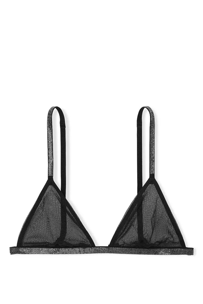 БЮСТГАЛЬТЕР ЗІ СТРАЗАМИ БЕЗ ПУШ-АП DARK BLACK LINES Victoria`s Secret