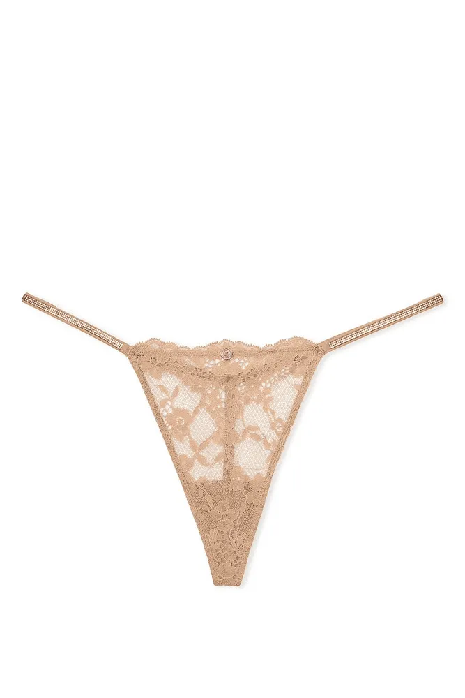 Трусики ЗІ СТРАЗАМИ V-THONG NUDE DREAM ANGELS Victoria`s Secret