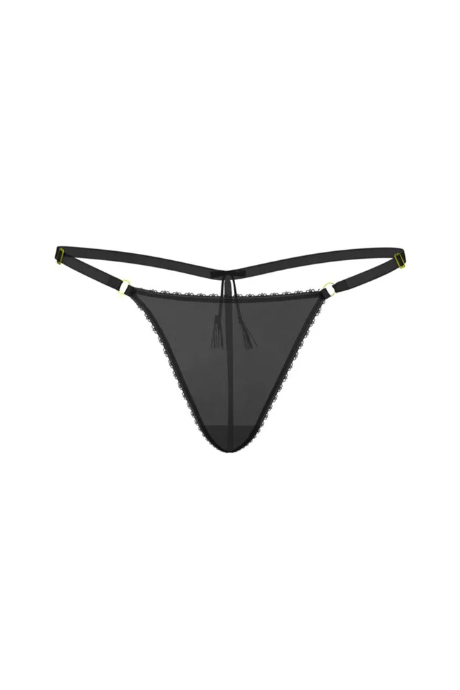 Трусики V-THONG BLACK RIBBON Victoria`s Secret