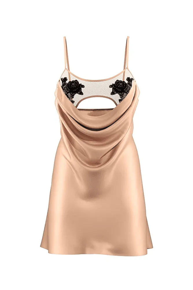 Пеньюар NUDE BLACK EMBR ROSE Victoria`s Secret