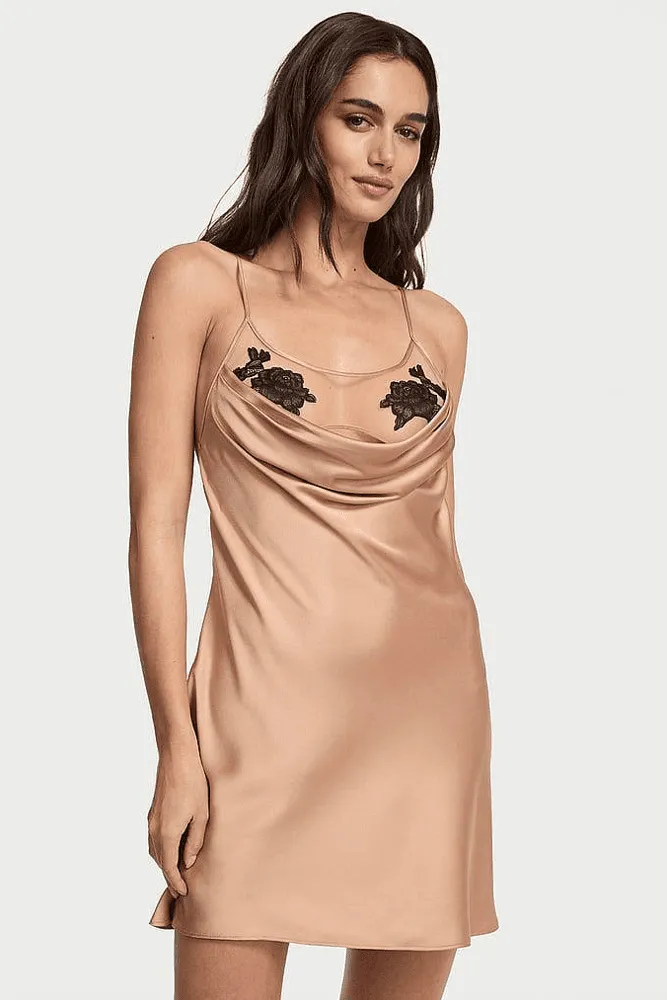 Пеньюар NUDE BLACK EMBR ROSE Victoria`s Secret