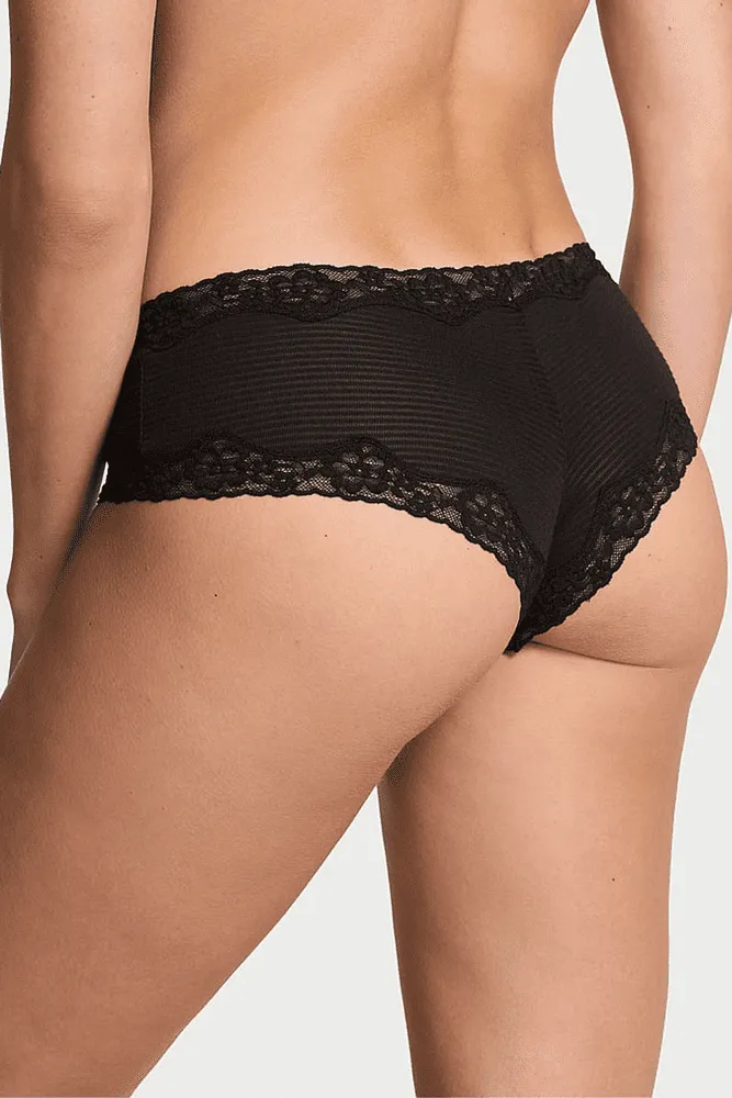 Трусики МЕРЕЖИВНІ БРАЗИЛІАНИ BLACK MODAL ROSE Victoria`s Secret