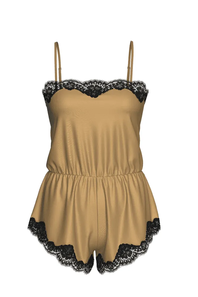 Пеньюар CARAMEL SATIN ROMPER Victoria`s Secret
