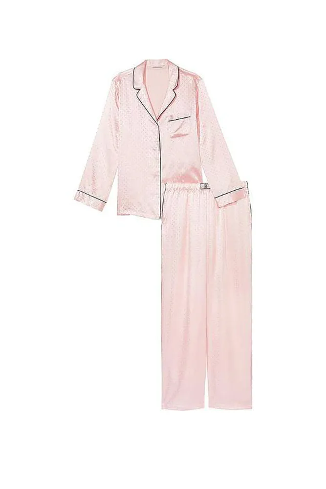ПІЖАМА САТИН ДОВГА PINK EMBL Victoria`s Secret