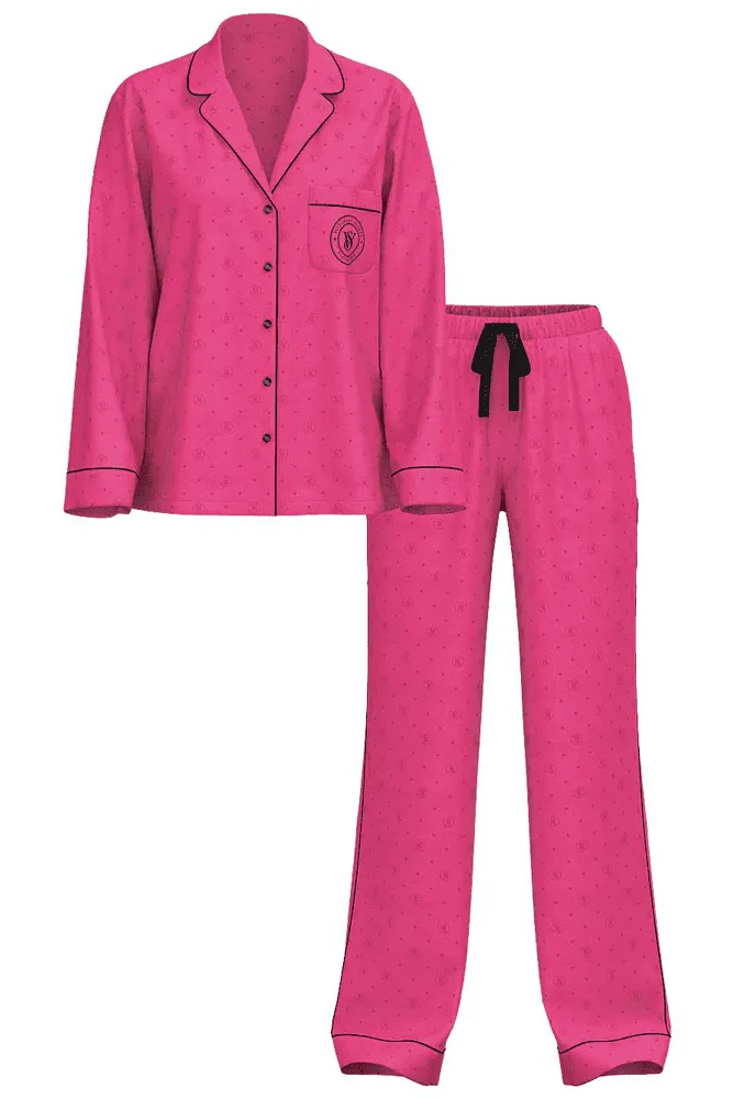 ПІЖАМА САТИН ДОВГА PINK LOGO Victoria`s Secret