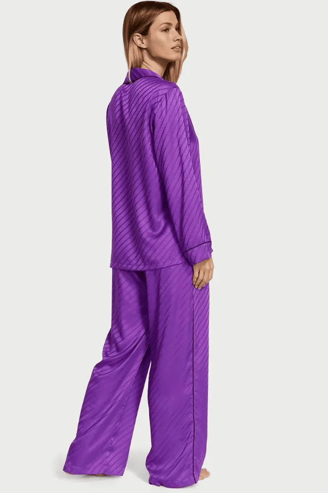 ПІЖАМА САТИН ДОВГА PURPLE LOGO Victoria`s Secret
