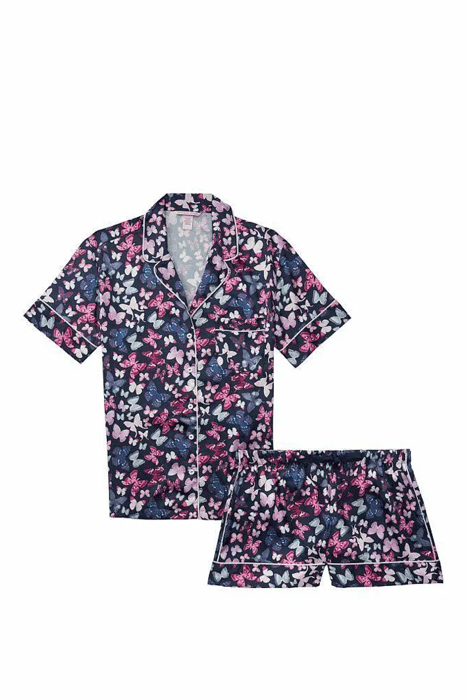 ПІЖАМА САТИН КОРОТКА NAVY BUTTERFLY Victoria`s Secret