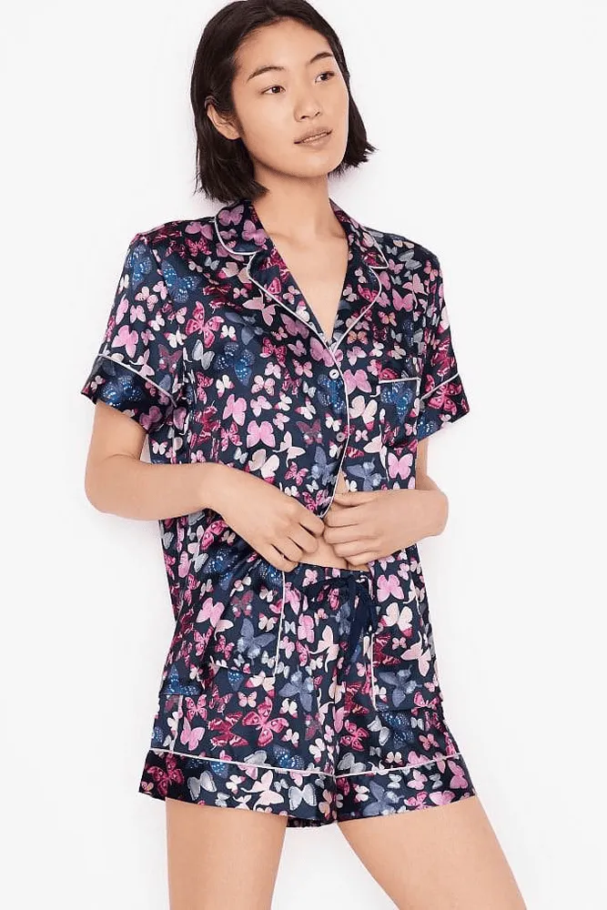 ПІЖАМА САТИН КОРОТКА NAVY BUTTERFLY Victoria`s Secret