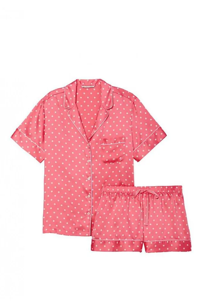 ПІЖАМА САТИН КОРОТКА CORAL DOT Victoria`s Secret