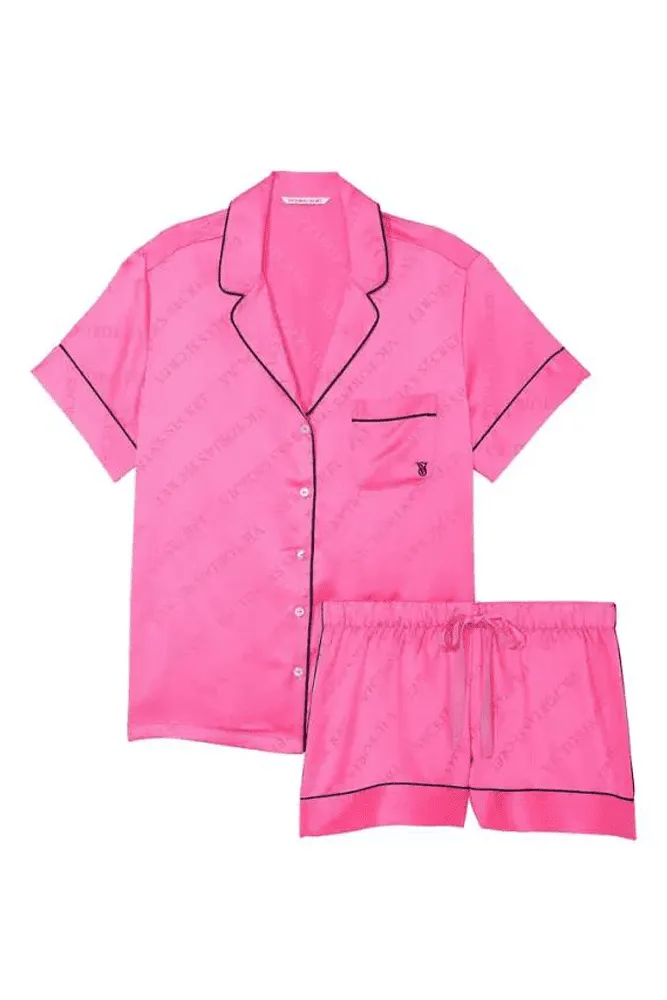 ПІЖАМА САТИН КОРОТКА PINK LOGO Victoria`s Secret