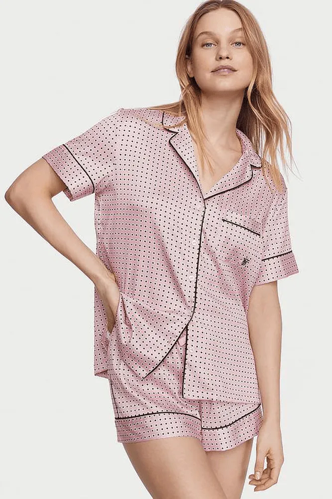 ПІЖАМА САТИН КОРОТКА PINK PRINT Victoria`s Secret