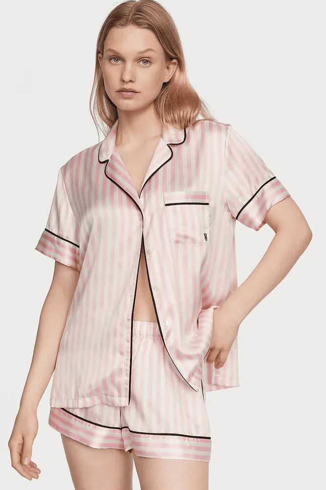 ПІЖАМА САТИН КОРОТКА PINK STRIPE Victoria`s Secret