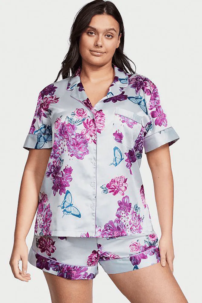 ПІЖАМА САТИН КОРОТКА WHITE FLORAL Victoria`s Secret
