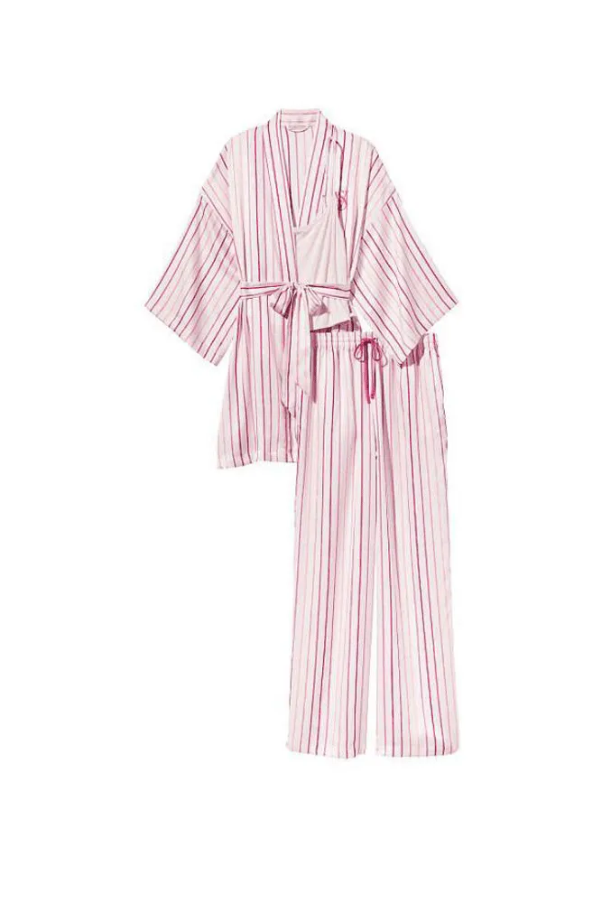 ПІЖАМА САТИН НАБІР MULTI STRIPE Victoria`s Secret