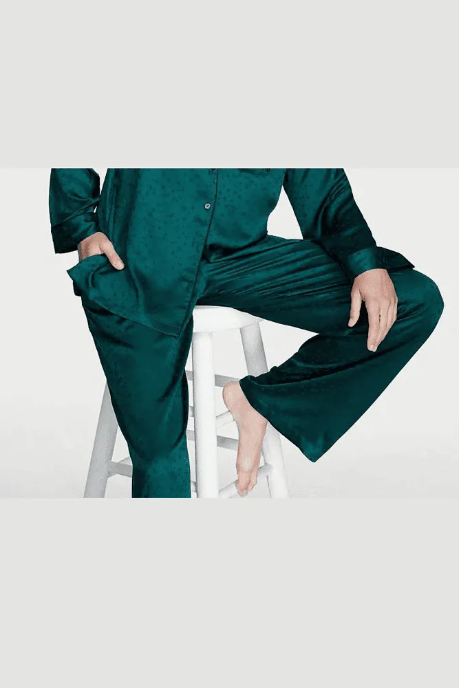 ПІЖАМА САТИН ШТАНИ GREEN STARS Victoria`s Secret