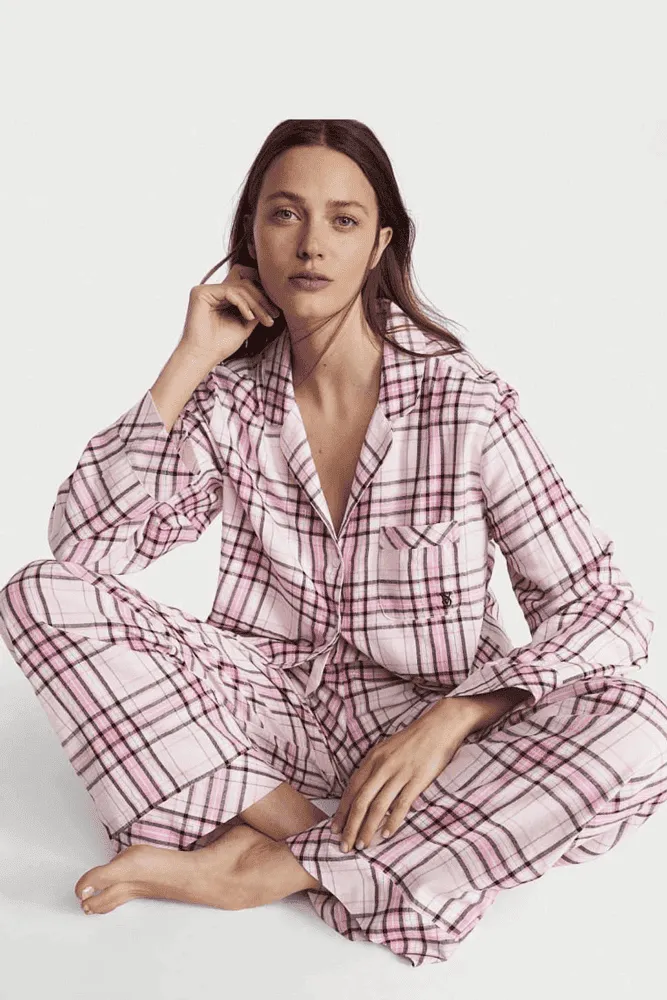 ПІЖАМА ФЛАНЕЛЬ ДОВГА PINK PLAID Victoria`s Secret