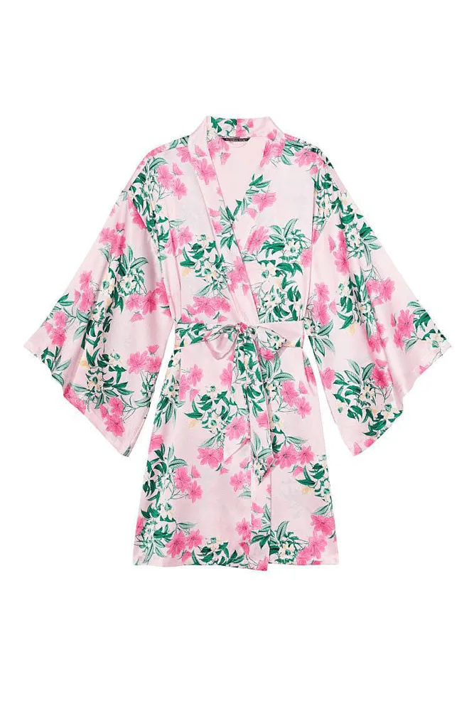 ПІЖАМА ШОВКОВИЙ НАБІР PINK/FLOWERS Victoria`s Secret