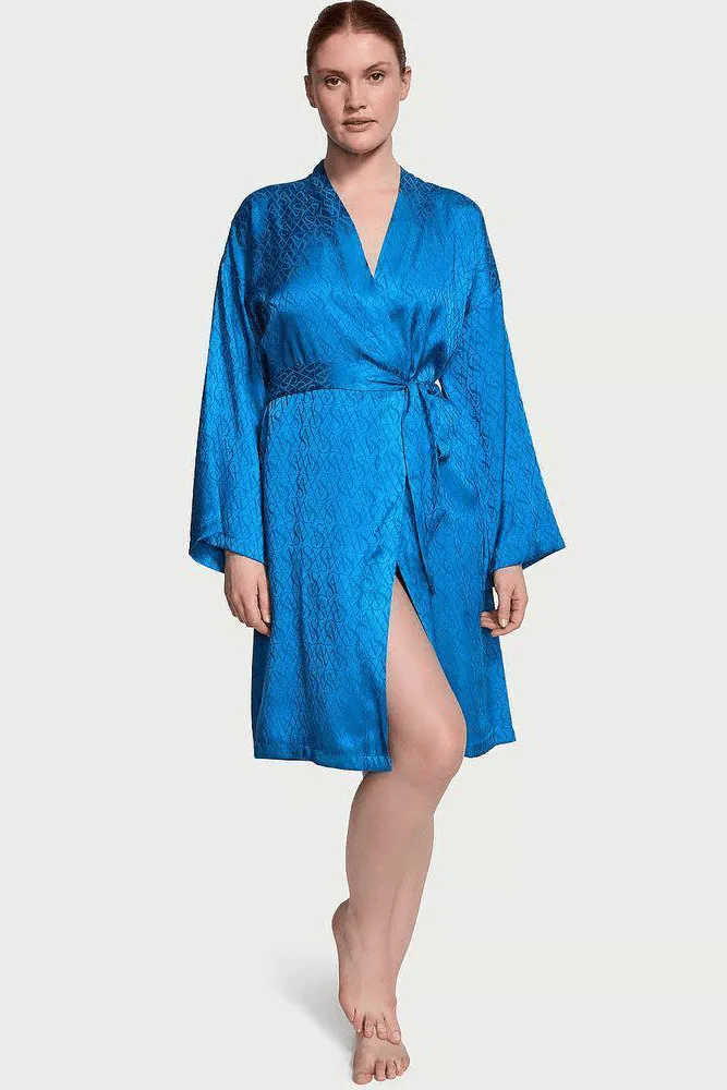 ХАЛАТ САТИНОВИЙ BLUE ICON Victoria`s Secret