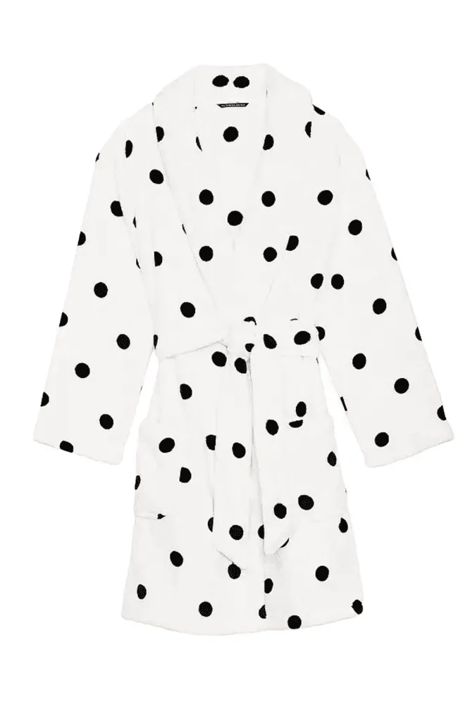 ХАЛАТ ТЕПЛИЙ WHITE BLACK DOT Victoria`s Secret