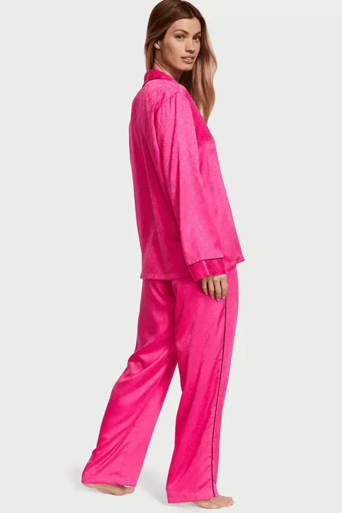 ПІЖАМА САТИН ДОВГА FUCHSIA FENZY Victoria`s Secret