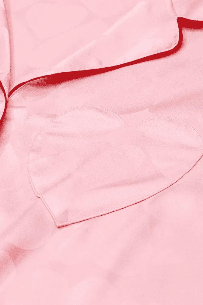 ПІЖАМА САТИН ДОВГА PUREST PINK HEARTS Victoria`s Secret