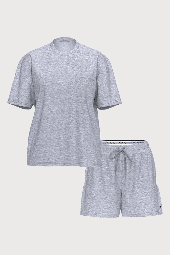 ПІЖАМА БАВОВНА КОРОТКА HEATHER GREY T-SHIRT Victoria`s Secret