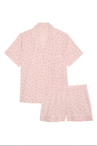 ПІЖАМА БАВОВНА КОРОТКА PUREST PINK FLOWERS Victoria`s Secret