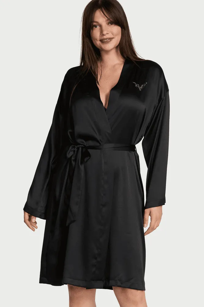 ХАЛАТ САТИНОВИЙ BLACK FASHION SHOW Victoria`s Secret